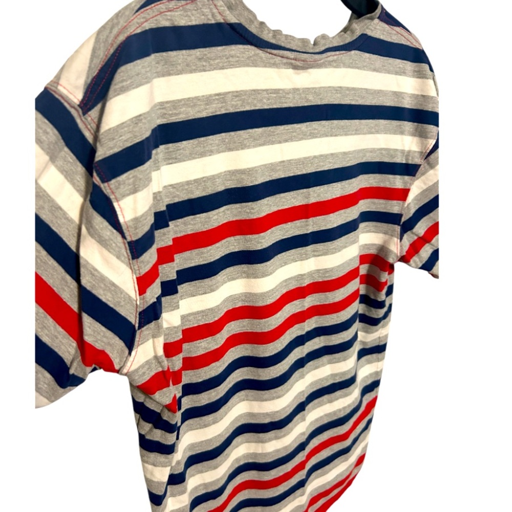 90s Enyce striped pullover T-Shirt size XL - Picture 2 of 4